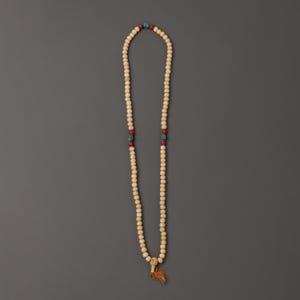 Buddhist Ethically Sourced Yak Bone Mala | Tibetan Prayer Beads | Mala Necklace | Buddhist Spiritual Jewelry | Prayer Beads for Meditation |