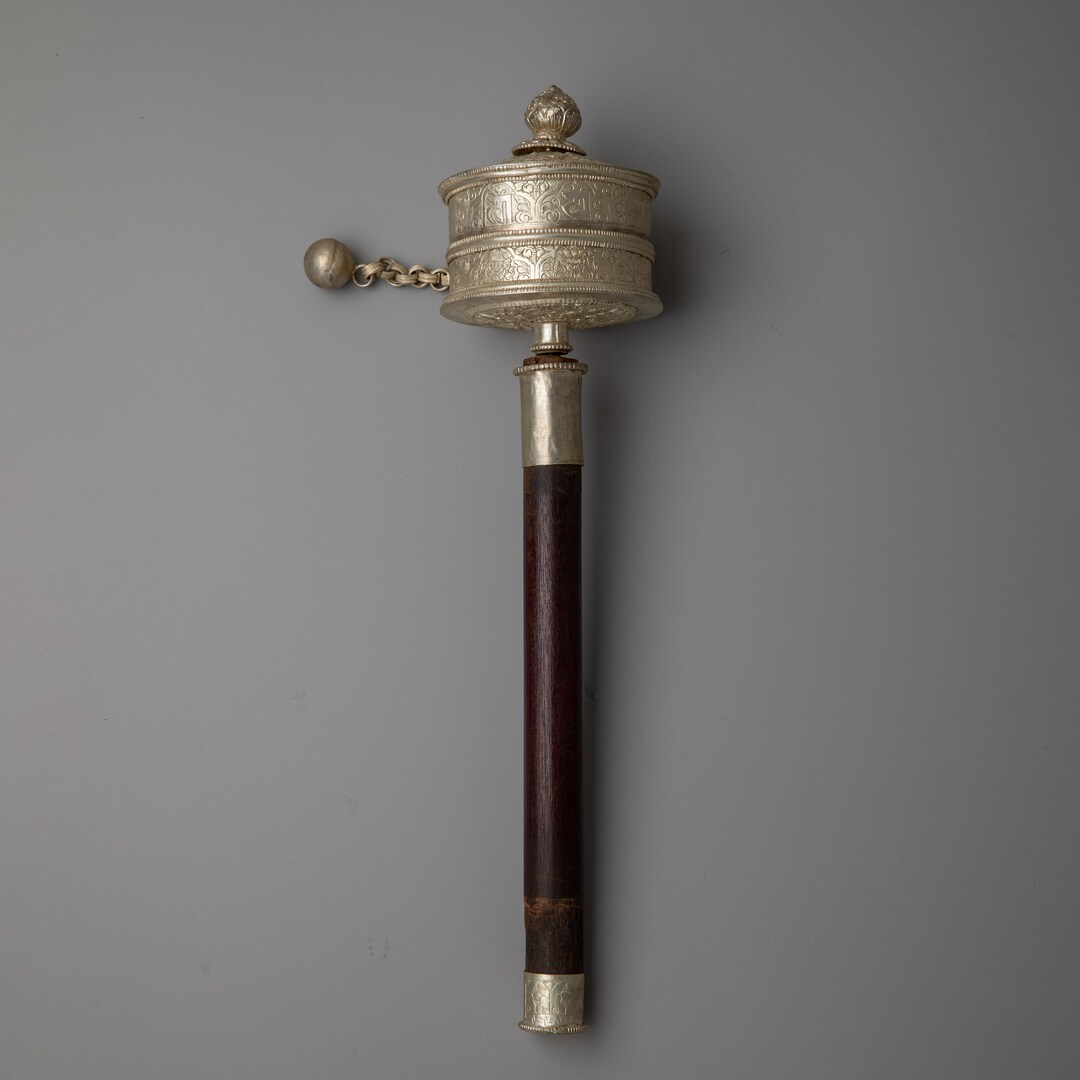Authentic Prayer Wheel | Traditional Tibetan Ritual Tool for Spiritual ...