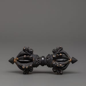 Handcrafted Religious Item Vajra | Meditation Altar | Tibetan Buddhist Shrine | Zen Buddhism | Gift For Buddhist | Oxidized Copper Artifact