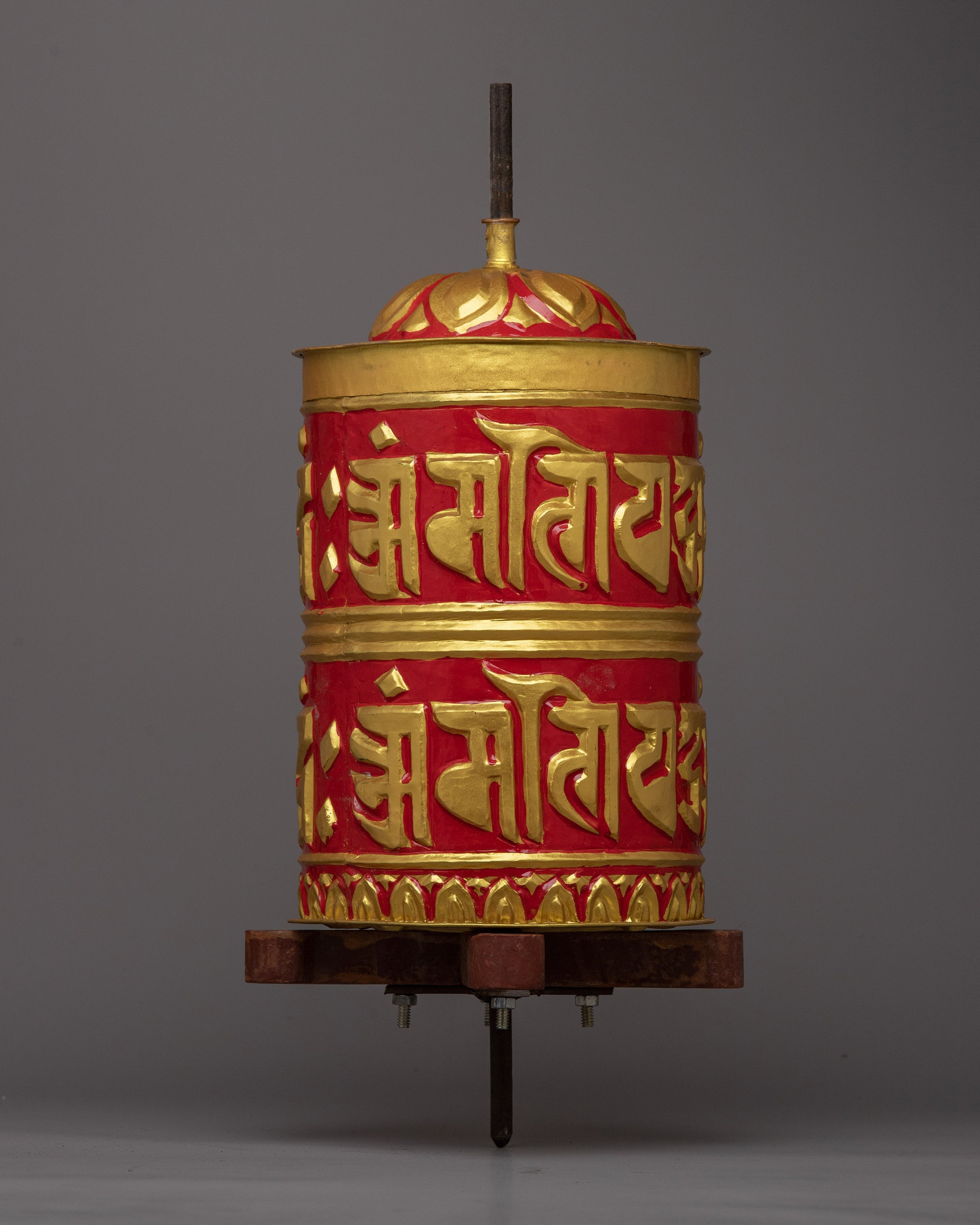 Traditional Tibetan Prayer Wheel: Handcrafted for Meditation and Blessings |  Symbol of Peace,  and Enlightenment |  Perfect for Meditation