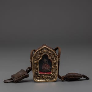 Handcrafted Ghau Box Locket with Deity | Carry the Protective blessings of a Sacred Deity | Perfect for Spiritual Protection and Meditation