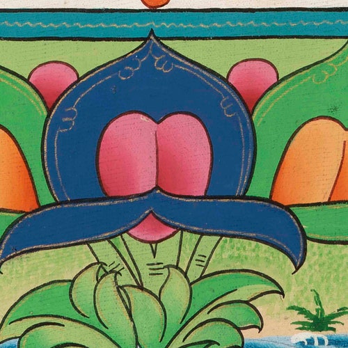 Shakyamuni Buddha Thangka | Original shops Tibetan Buddhist Painting | Buddhist Religious Painting For Practitioner | Traditional Wall Decorations