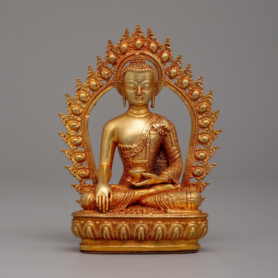 Dharma Ruler Handcrafted Shakyamuni Buddha Sacred Statue Ruler of the Shakya Clan ...