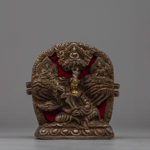 Traditional Buddhist Tibetan Ghau Box | Handcrafted Tibetan Ghau Box | Buddhist Protective Charm | Sacred Portable Amulet for Protection |