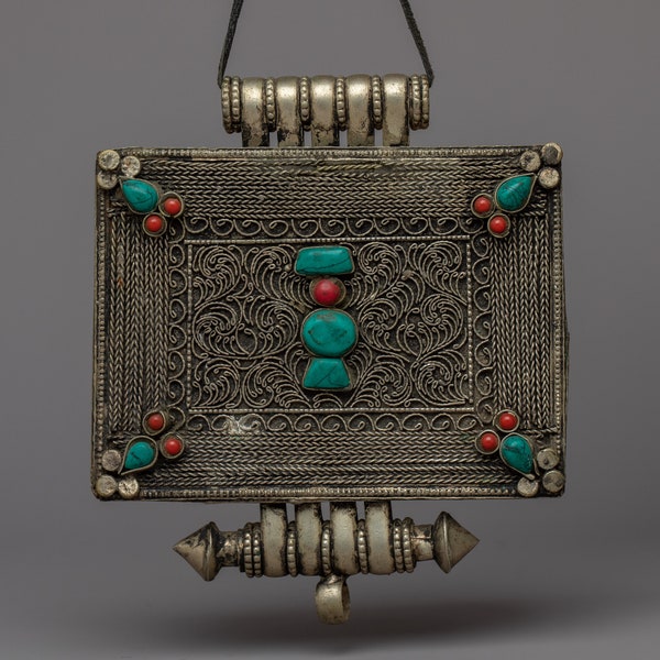 Tibetan Treasure Box | Religious Ghau Box | Protective Portable Altar | Handmade Nepalese Craft | Traditional Gifts | Buddhist Prayer Box