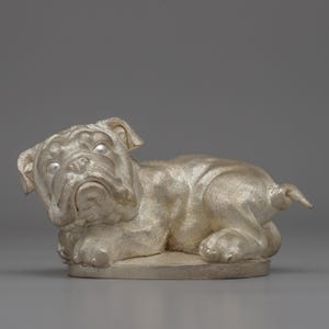 Handcrafted Dog Statue | Elegant Animal Figurine for Home Decor | Unique Traditional Dog Statue | Detailed Animal Sculpture for Decor |