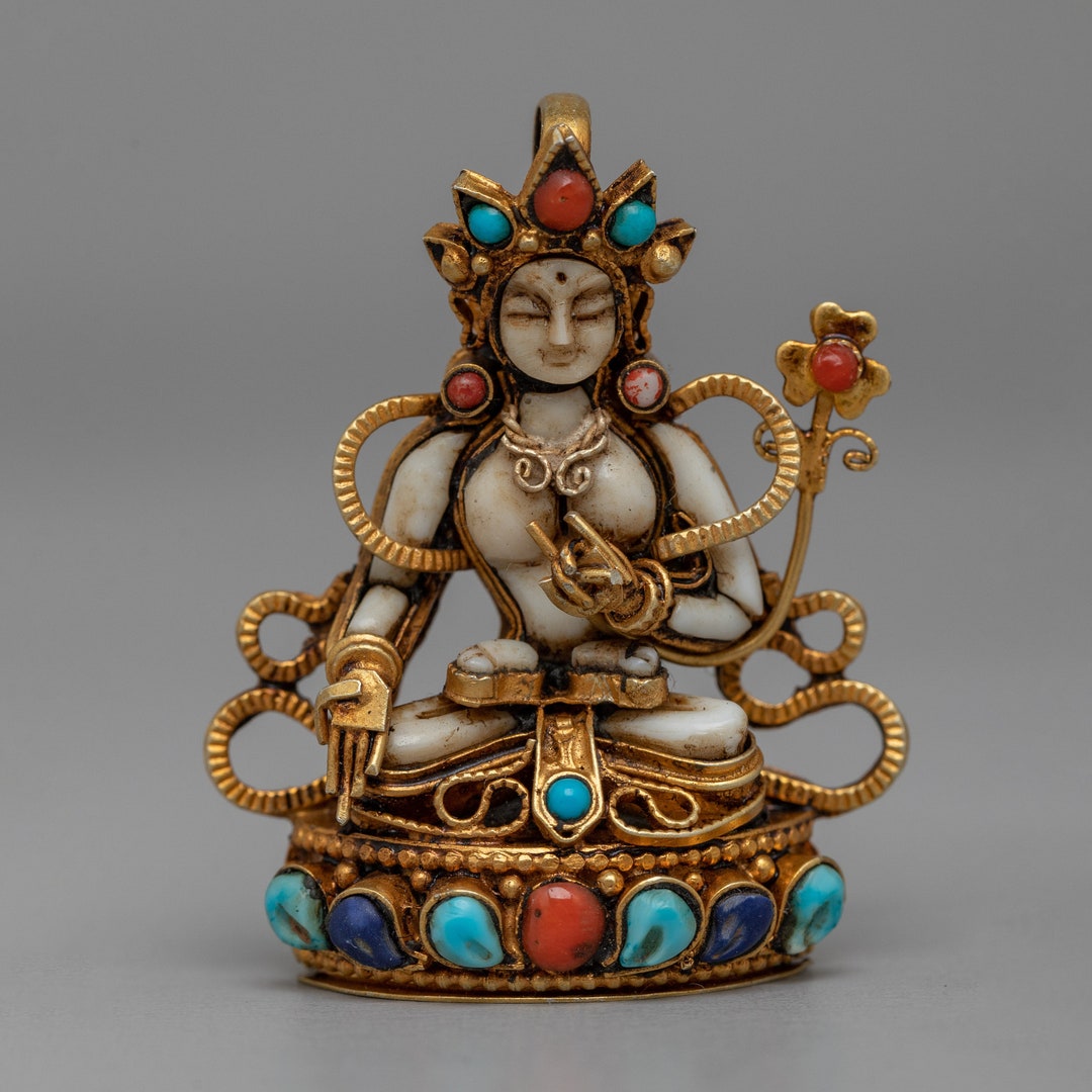 Handcrafted Tibetan Buddha Locket | 24K Gold Plated Jewels | Buddhist ...
