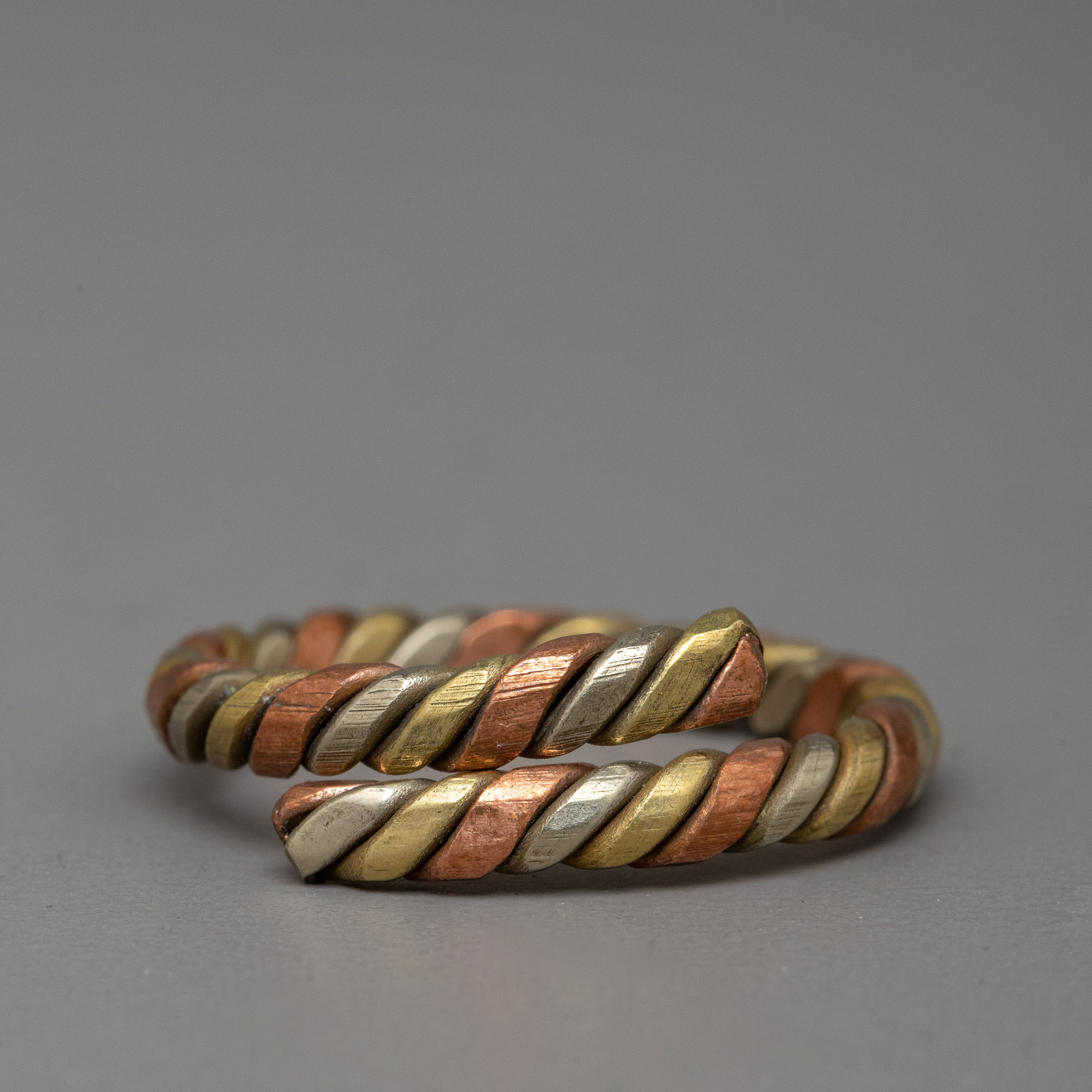 Dhatu Ring Three Metal Ring Hand Made Three Metals Ring Combined