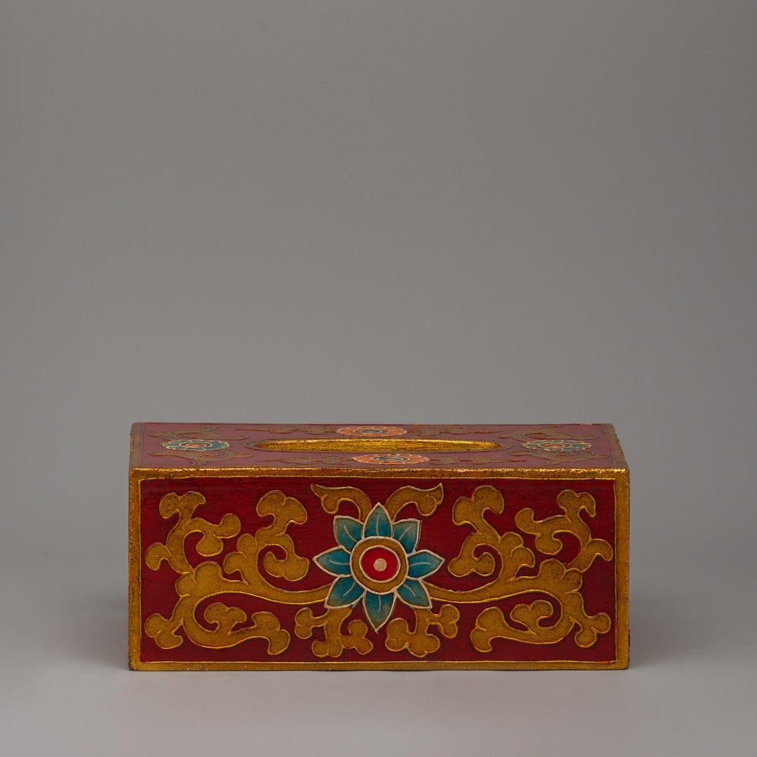 Hand-carved Wooden Tissue Holder Craft | Elegant Decorative Tissue Box ...