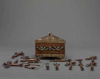 Ritual Kit | Set of 15 Ritual Objects | Meditation Altar Supplies | Buddhist Shrine | Pooja Instrument | Tibetan Buddhist Ritual Items