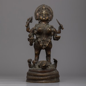 Handcrafted Vintage Kali Mata Statue: Powerful Goddess of Time and Change |  Traditional Hindu Goddess Figure | Perfect for Your Altar