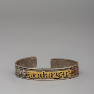 Tibetan Adjustable Charm Bracelet | Handmade in Nepal | Bohemian Cuff Bracelet | Buddhist Jewelry | Protection Jewelry | Mantra Healing