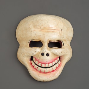 Handgesneden houten Citipati-masker | Tibetaans beschermend schedelmasker voor rituelen en meditatie Space Decor | Perfect voor rituelen en ceremonies