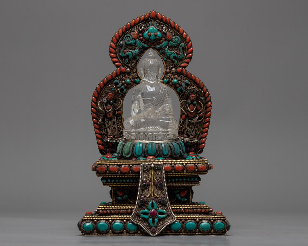 Crystal Ratnasambhava Buddha Statue tibetan Buddhist Statue Etsy