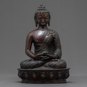 Amitabha Buddha | Buddhist Statue | Nepal Buddha Statue | Tibetan Handicrafts | Meditation Room Decor | Home Yoga Studio