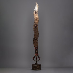 Exquisite Iron Tibetan Sword: Handcrafted Spiritual Artifact | Symbol of Cultural Heritage and Protection | Handcrafted Spiritual Artifact