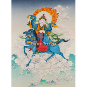 Achi Chokyi Drolma | Dakini Thangka Print | High Quality Giclee Canvas Print | Enlightenment Thangka | Meditation Decor | Mindfulness Arts