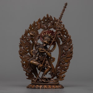 Fierce Lion-Headed Dakini Singha Mukha Statue | Yogini Senge Dongma Sculpture | Tibetan Wisdom Dakini | Meditation & Yoga | Buddhist Arts