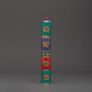 Auspicious Symbol Incense Holder | Handcrafted Tibetan Brass Burner | For Meditation, Yoga, Spiritual Rituals, Mindfulness, and Home Decor