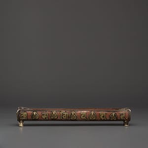 Handcrafted Himalayan Buddha Incense Holder | Copper and Brass Meditation Burner, Spiritual Altar Decor, Tibetan Ritual Holder, Yoga Gift