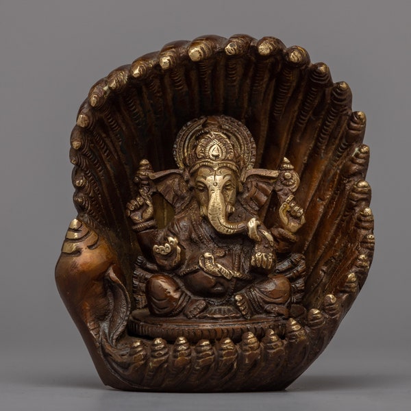 Ganesh Statue | Hindu Deity Lord Vinayaka| Elephant Head Figurine Sculpture | Ganesh Idol Gifts | Good Luck God Ganapati Altar Statue