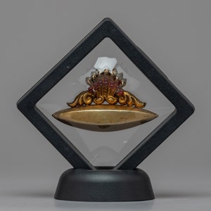 Transparent Jewelry Display Case of Newari Locket &quot;Tayo&quot; | Display Case for Collections | Gift for Her | Home Decor | Floating Display Case