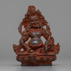 Dzambhala Wealth Deity Statue | Authentic Tibetan Buddhist Artwork | Wealth Deity Statue for Home & Office | Symbol of Financial Success