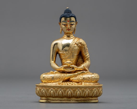 Buddha Ka Sexi Video - Small Amitabha Buddha Statue Traditional Himalayan Art of - Etsy