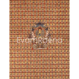 Buddha Wall Painting | Shakyamuni Original Handmade Buddhist Thangka | Wall Hanging Art For Indoor and Outdoor Decoration | Ritual Items