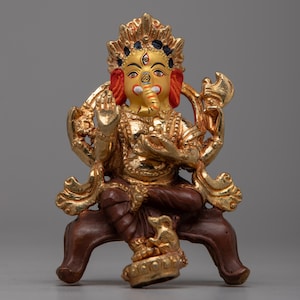 Ganpati Statue | Lord Ganesh Religious Statue | Buddhist Crafts | Hindu Deity of Success | Ganesha Sculpture | Vinayaka Figurine | Nepal Art