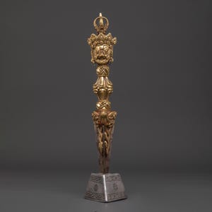Tibetan Buddhist Vajrakilaya Phurba | Sacred Tibetan Blade for Rituals | Handcrafted Symbol of Spiritual Power | Traditional Himalayan Art