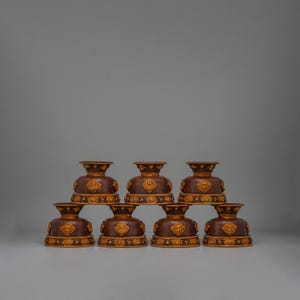 Buddhist Water Offering Bowl Set | Traditional Tibetan Ritual Offering |Handcrafted Buddhist Water Offering Bowl |Sacred Tibetan Ritual Tool