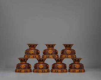 Decorazione Spirituale Regalo 7 Ciotole In Ottone Per Offerte Buddiste - HOLIDYOYO Per Meditazione E Decorazione Accessori Altare Buddista Regalo