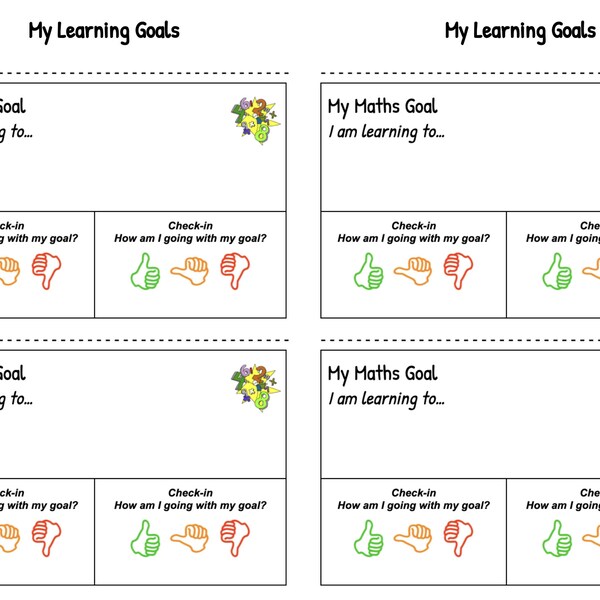 Mathematics Learning Goals