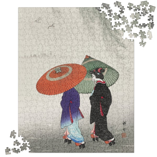 Japanese Art Jigsaw Puzzle Etsy