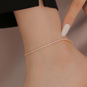 Cz Anklet Etsy Singapore