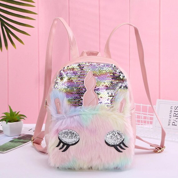 reversible sequin unicorn backpack
