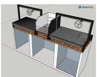 Set Pro 2.3 de Parrillas Argentinas Grill Elevables – Estilo Santa María |  Brasero para Alimentación Continua de las Brasas | #TallerDelBBQ