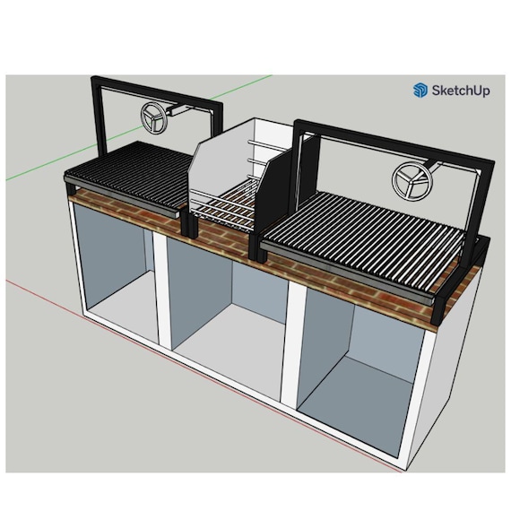 Set Pro 2.3 de Parrillas Argentinas Grill Elevables – Estilo Santa María |  Brasero para Alimentación Continua de las Brasas | #TallerDelBBQ