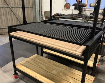 Parrilla Argentina Grill Pro 1200 Elevable By #TallerDelBBQ | Barbacoa  | Estructura Móvil para BBQ |  “Santa María Signature”