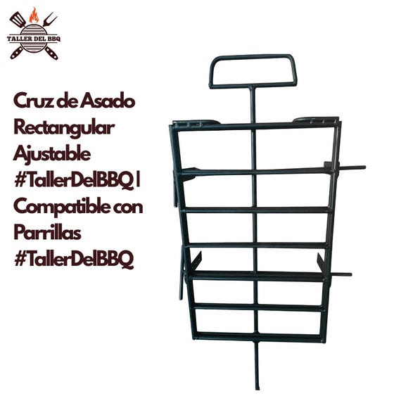 Cruz de Asado Rectangular Ajustable | Compatible con nuestras Parrillas Santa María | Braseros #TallerDelBBQ