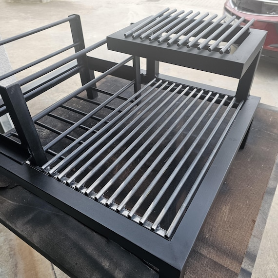 Argentine Grill MasterGrill 300 Pro Modular & Detachable | Grill + Griddle + Firebox | Warming Rack | Wood or Charcoal |  #TallerDelBBQ