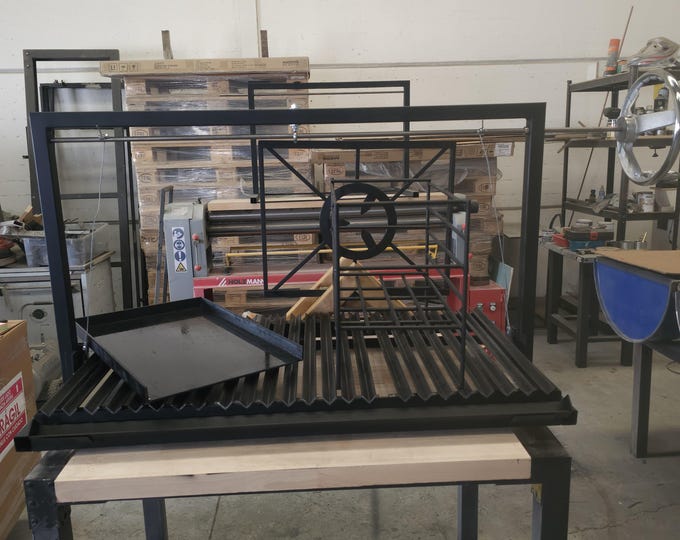 Featured listing image: Parrilla Argentina Grill en V Modular #TallerDelBBQ | Sistema Elevable | Para Leña o Carbón | Estilo Santa María | Desmontable  | La Gaucha