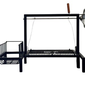 Parrilla Argentina Grill + Brasero #TallerDelBBQ Acero Reforzado | Sistema Elevable | Para Leña o Carbón | Estilo Santa María |Parrilla Fija