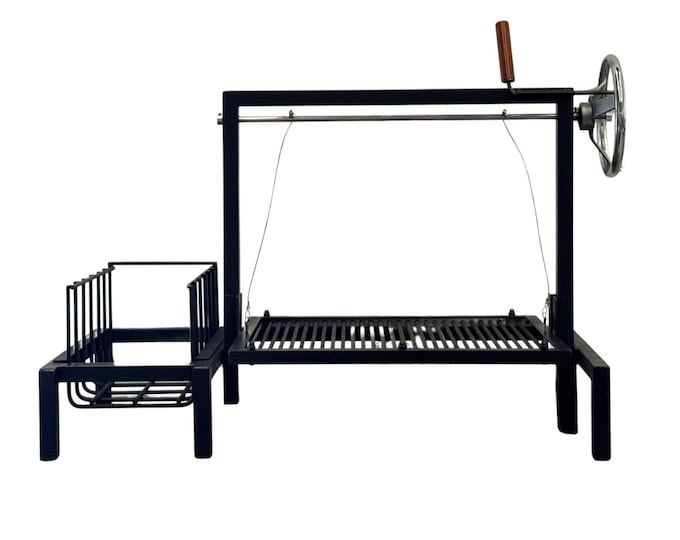 Featured listing image: Parrilla Argentina Grill + Brasero #TallerDelBBQ Acero Reforzado | Sistema Elevable | Para Leña o Carbón | Estilo Santa María |Parrilla Fija