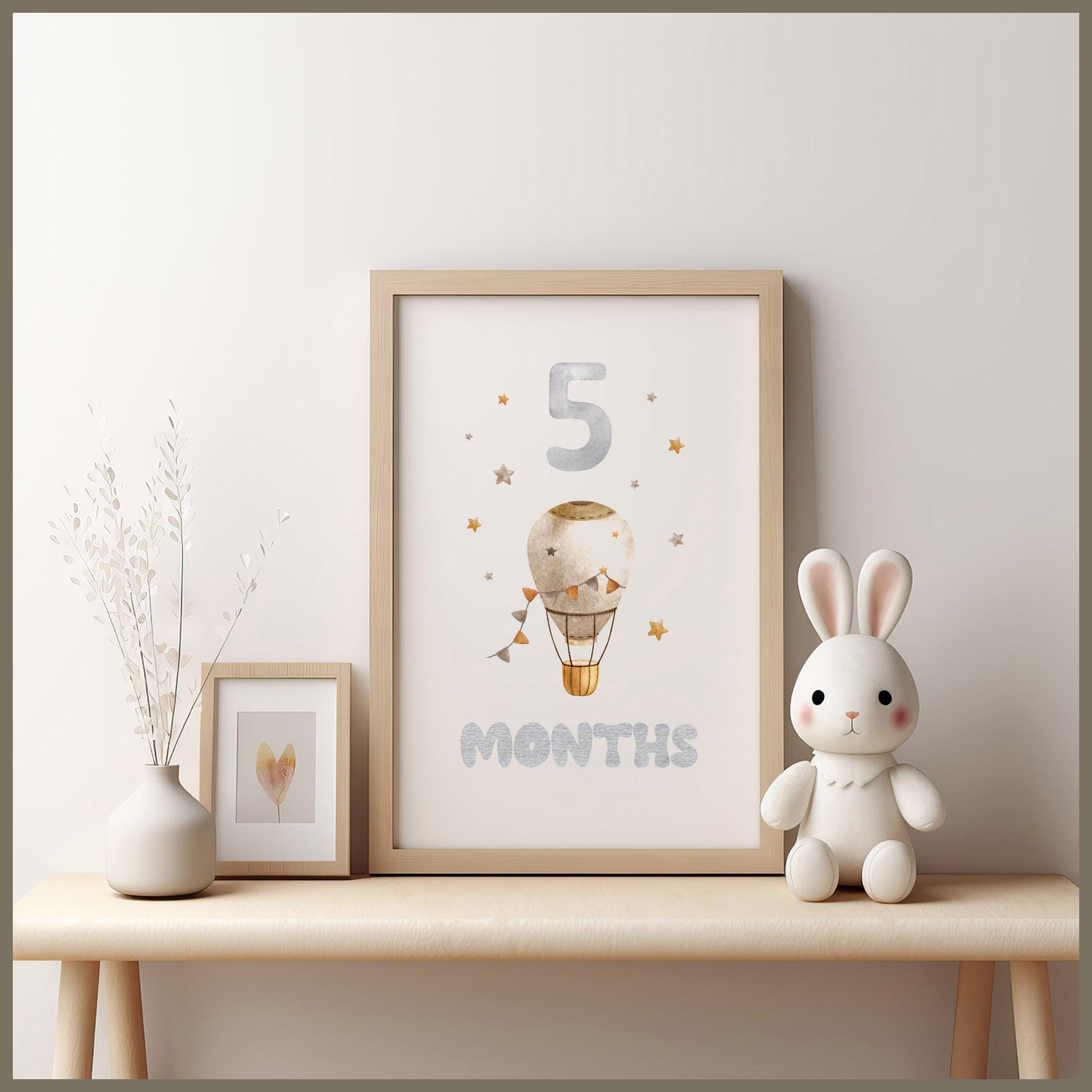 Monthly Baby Milestones Cards - Printable Digital Download for Baby’s ...