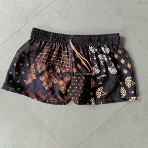 20 stuks handgemaakte uniseks patchwork shorts gerecycled katoen rayon shorts unisex zomer comfortabele shorts/kleurrijke boho shorts met bloemenprint