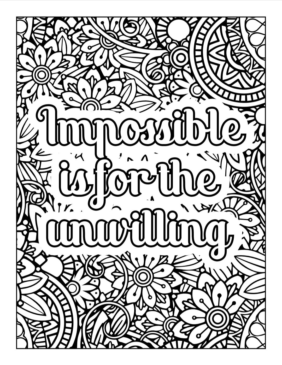 500 Positive Coloring Pages - Etsy