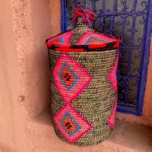 HAND MADE beldi basket, decoration, basket with lid, storage, toy, shoes, bath towels, laundry basket, ethical