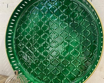 Vintage Melamin Runde Bambus Swirl Tablett Schne hellbraune Auenseite mit  Griffen 15 Zoll mit Seiten und Griffen - Etsy.de